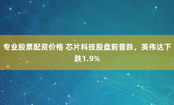 专业股票配资价格 芯片科技股盘前普跌，英伟达下跌1.9%